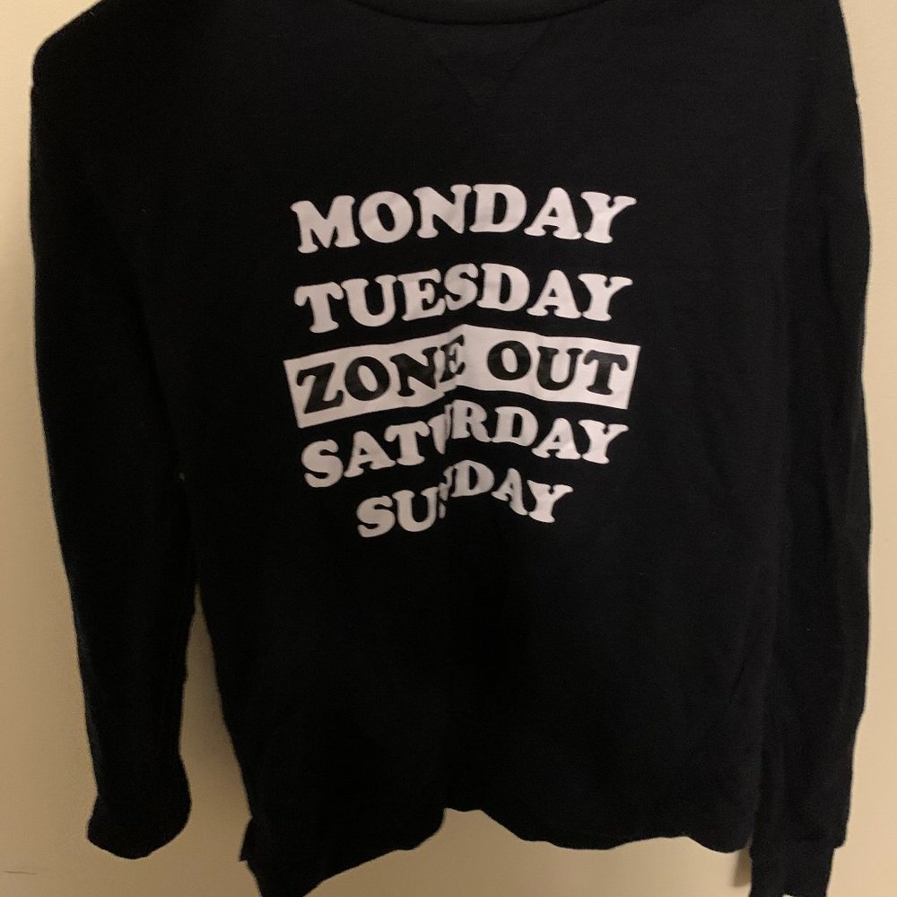 Black long-sleeve shirt